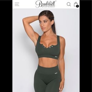 Bombshell Sportswear Snap Seamless Army Sports Bra
